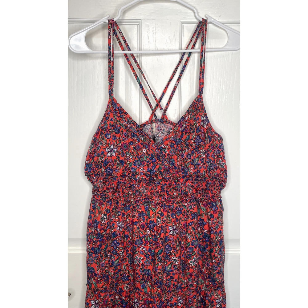 Universal Thread Women's Floral Maxi Strappy Sundress Sz M Cottagecore Boho - Picture 3 of 10